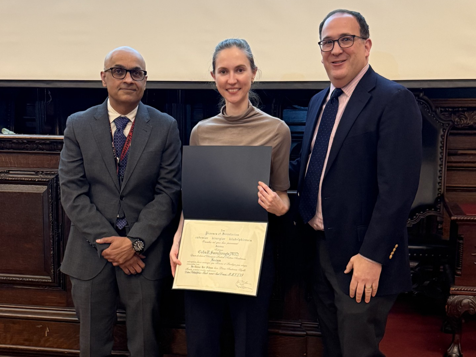 Philadelphia Academy of Surgery - Welcome, Dr. Savulionyte, 3/2/26